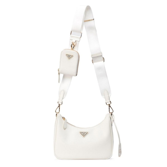 Prada Handbags - Authentic Prada Re-Edition 2005 Saffiano Leather Bag in White